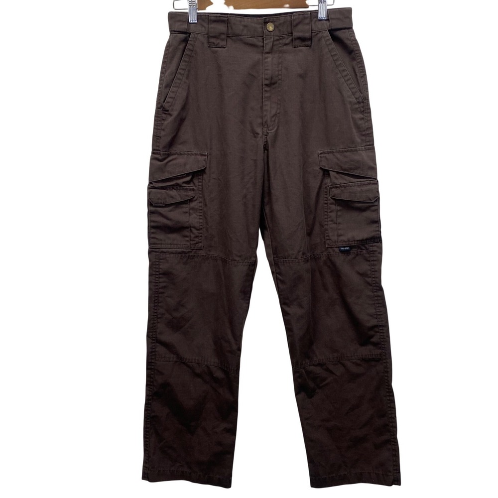 TRU-SPEC 24-7 Series Tactical Cargo Pants Mens 30/32X30.5 Brown Ripstop Workwear